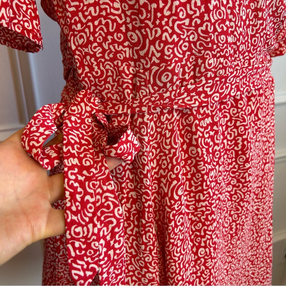 Reformation Monica viscose wrap dress sz L - Picture 7 of 9